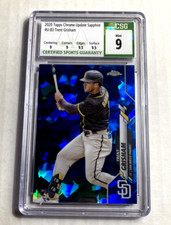 2020 Topps Chrome Update Sapphire #U-83- Trent Grisham Sapphire Rc. CSG 9.