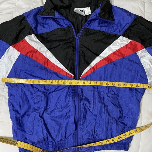 Vintage Active Wear 90'S Men’s Windbreaker Jacket Size L Colorblock Streetwear - Picture 4 of 6