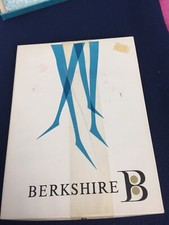 2 Pair vintage Boxed Berkshire Garter stockings 9 1/2 Twinkle Flat Knit