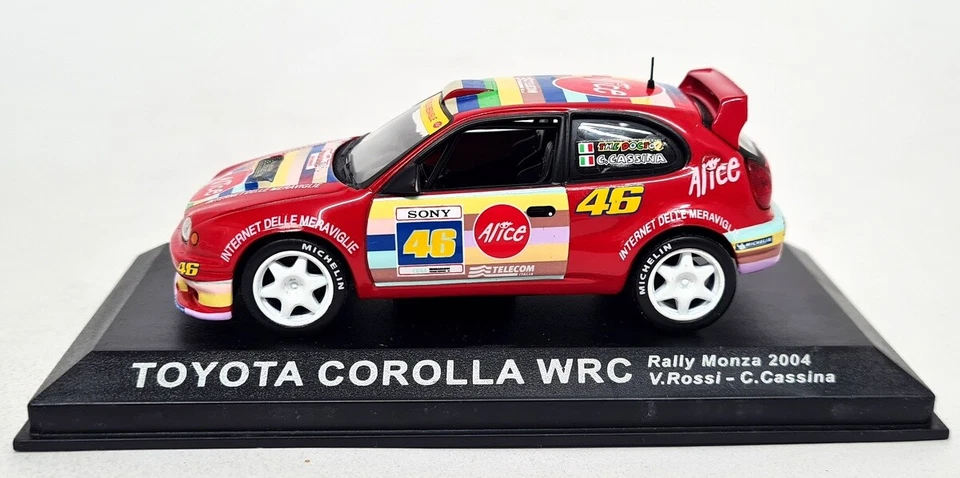 Coche modelo diecast Altaya 1/43 Toyota Corolla WRC Rally Monza 2004 V. Rossi Foto 3 de 4
