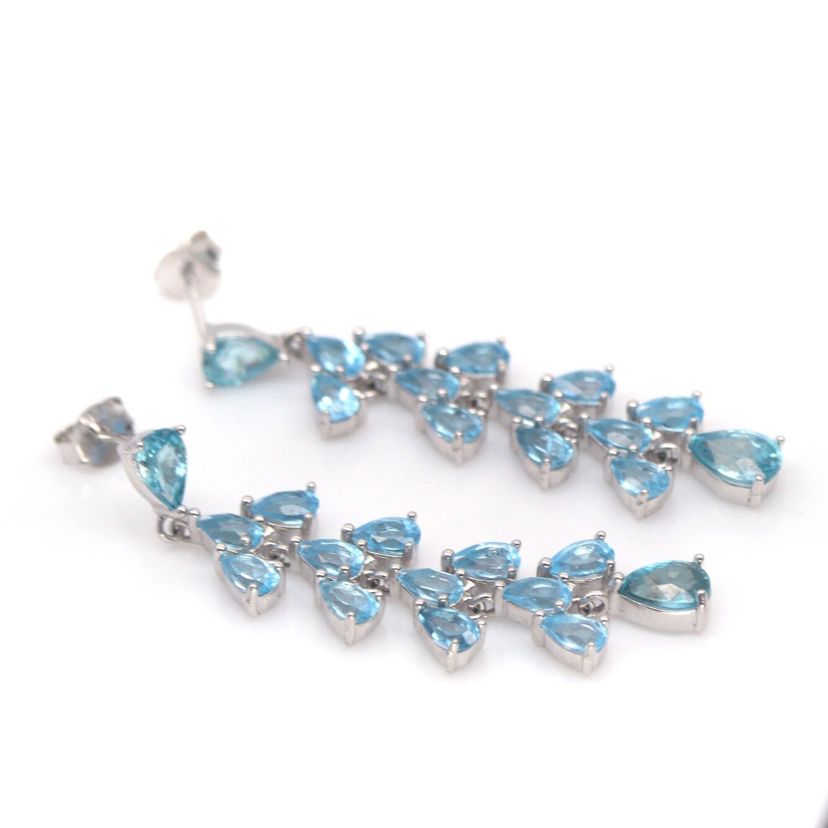 Heated Gemstone Sea Foam Blue Zircon & Sky Blue Topaz