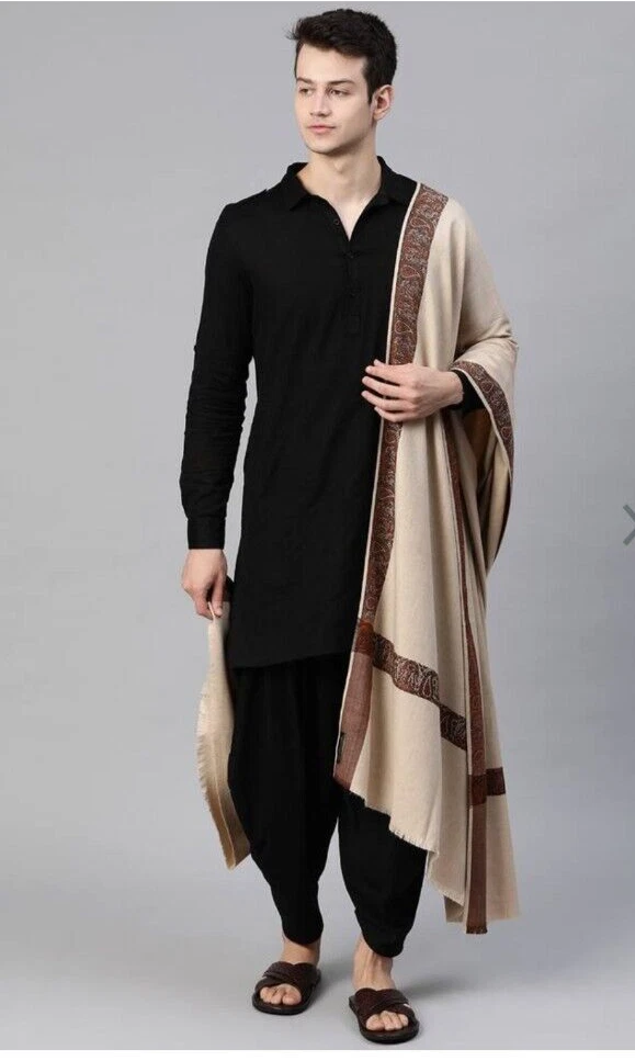 New Kashmiri Printed Indian Shawl Stole Scarf Pashmina Wrap (40 inch x 80 inch)