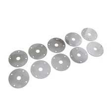 10 Stainless Steel Hood Pin Scuff Plates IMCA Circle Track Drag Racing Hot Rod