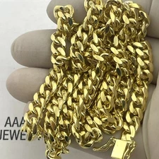 925 STERLING SILVER PLAIN MIAMI CUBAN CURB CHAIN  NECKLACE 24 “ X  6.4 MM