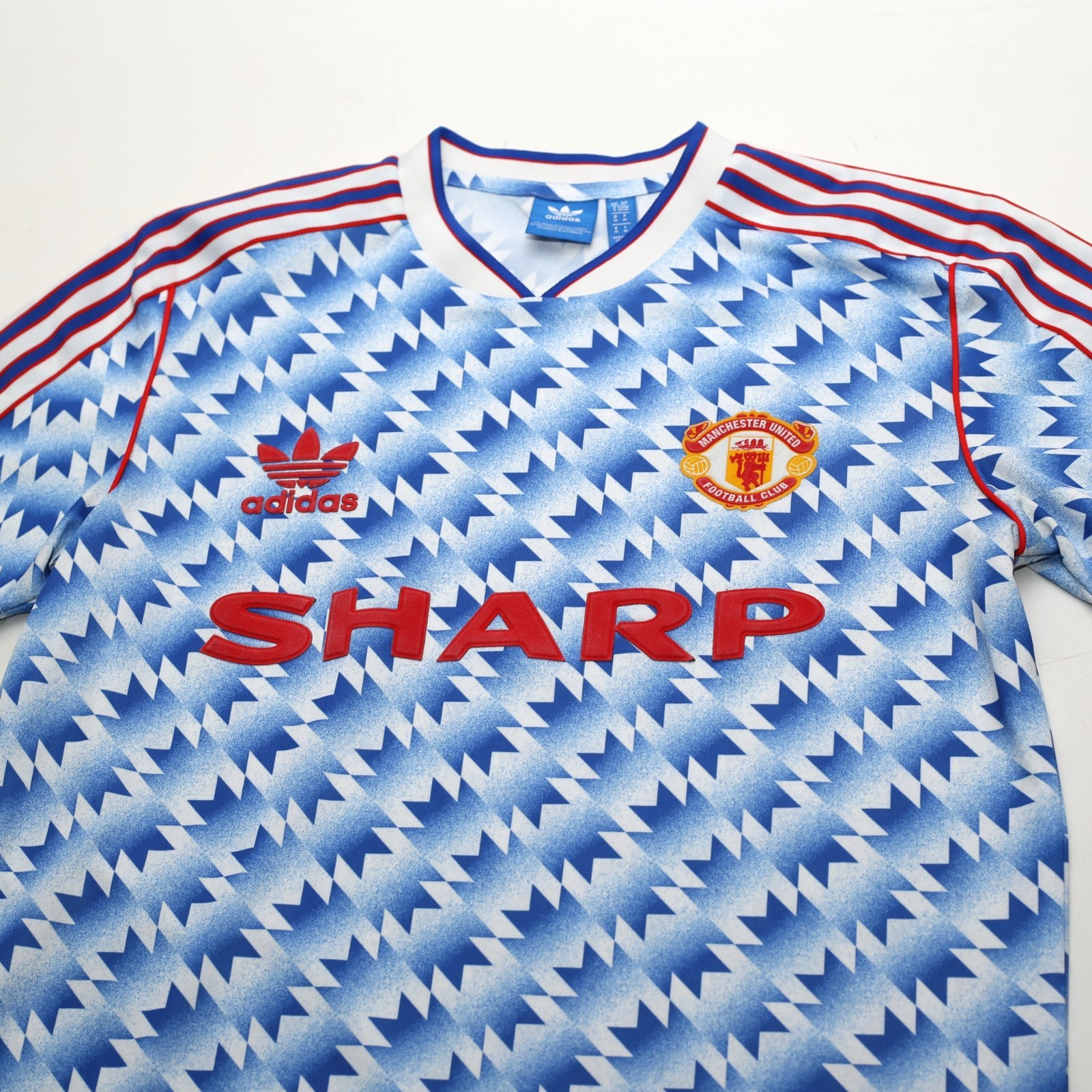 1990/92 Manchester United Retro adidas Originals Away Football Shirt (S/M) thumbnail 4