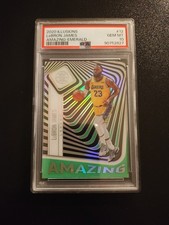 PSA 10 Gem Mint Pop 2 Panini 2020-21 Illusions Amazing LeBron James Emerald #12 