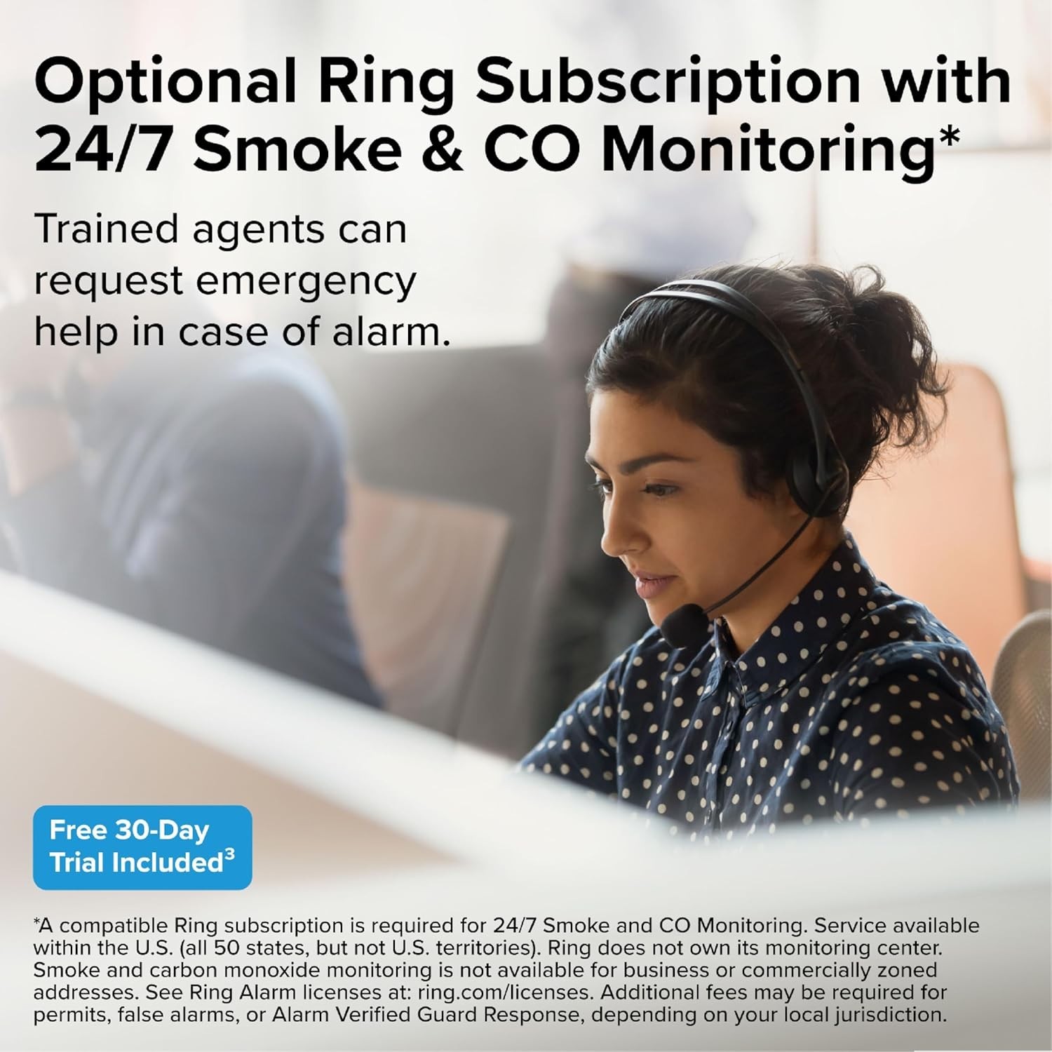 Kidde Smart Smoke and Carbon Monoxide Detector, Ring App Enabled RGCUAR-RW