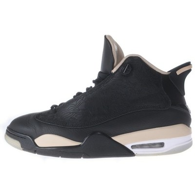 NIKE Air Jordan Dub Zero 311046-021 High-Top Sneakers Black White US12 Used de2b