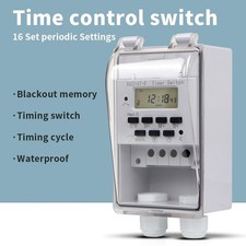 Automatic Digital Timer Switch Relay 168 Hours Weekly 7 Days Programmable Timer