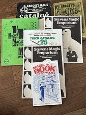 A Collection Of Vintage Magic Catalog. Lot Of 7