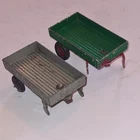 2 Vintage DINKY Toys 415 Mechanical Horse  Trailers 1930's Diecast Models