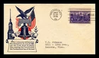 US COVER FIRST DAY OF ISSUE COMMEMORATES STATES RATIFY CONSTITUTION 1788-1938