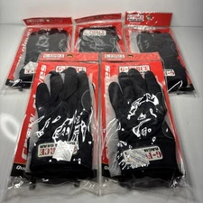 5 Pair G-Force Mechanic Style Crew Gloves 4250XLGBK Racing Gear/ Crew Glove SALE