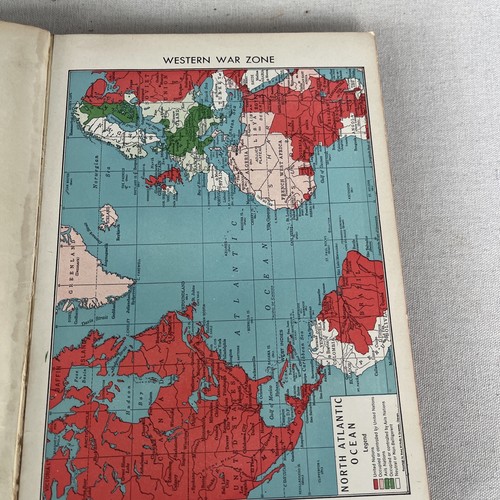 World Atlas 1943 Rand McNally & Company WITH THE WAR ZONES WWII ATLAS VERY RARE - Imagen 6 de 9