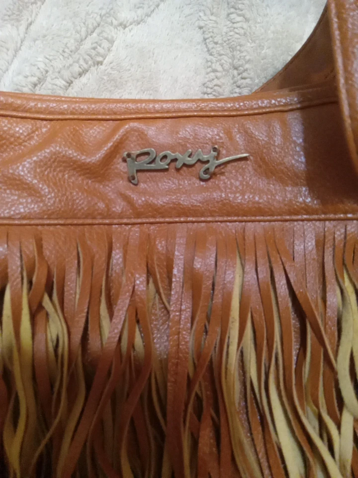 Bolso Bandolera Roxy Imitación Cuero Flecos Mediano Bolso Boho Cartera Occidental Foto 3 de 4