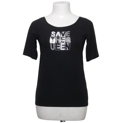 Save the Queen, Top, Größe: L, Schwarz, Elasthan/Polyamid, Print, Damen #YJB