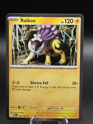 Raikou 048/132 Rare Mega Evolution Pokemon Cosmos Holo Pack Fresh NM