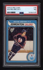 1979 OPC #18 WAYNE GRETZKY ROOKIE CARD PSA 7 NEAR MINT. rookie card picture