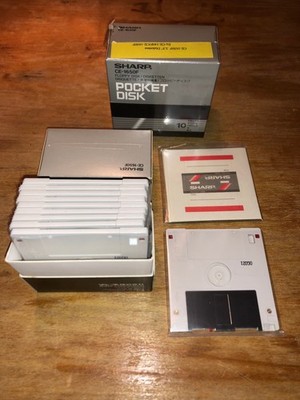 Sharp CE-1650F - 10 Disketten in Schachtel  Neu NOS