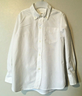 GAP Kinder Oxford Hemd Langarm Button Down Alter 4/5 Jahre NEU UVP 24,95  Weiß