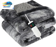 Electric Heated Blanket Throw 50''X60''Size Faux Fur Heating Blanket 10 Heating