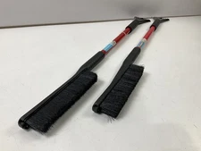 (2) Hopkins 13781 35" BLIZZARD Car Windshield Snow Brush W/ Ice Scraper - RED