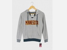 Colosseum Athletics Damen Minnesota Golden Gophers Pullover Hoodie, Grau, XL