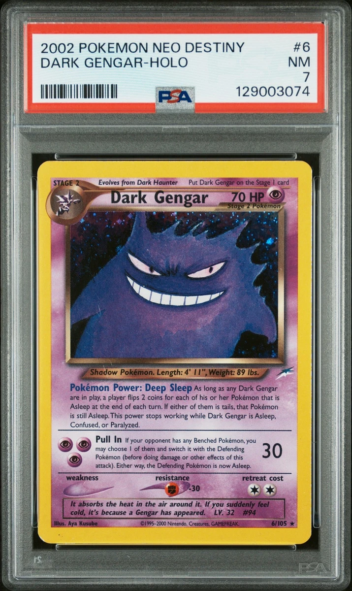 Gengar Pokémon TCG Professional Sports Authenticator (PSA) Neo