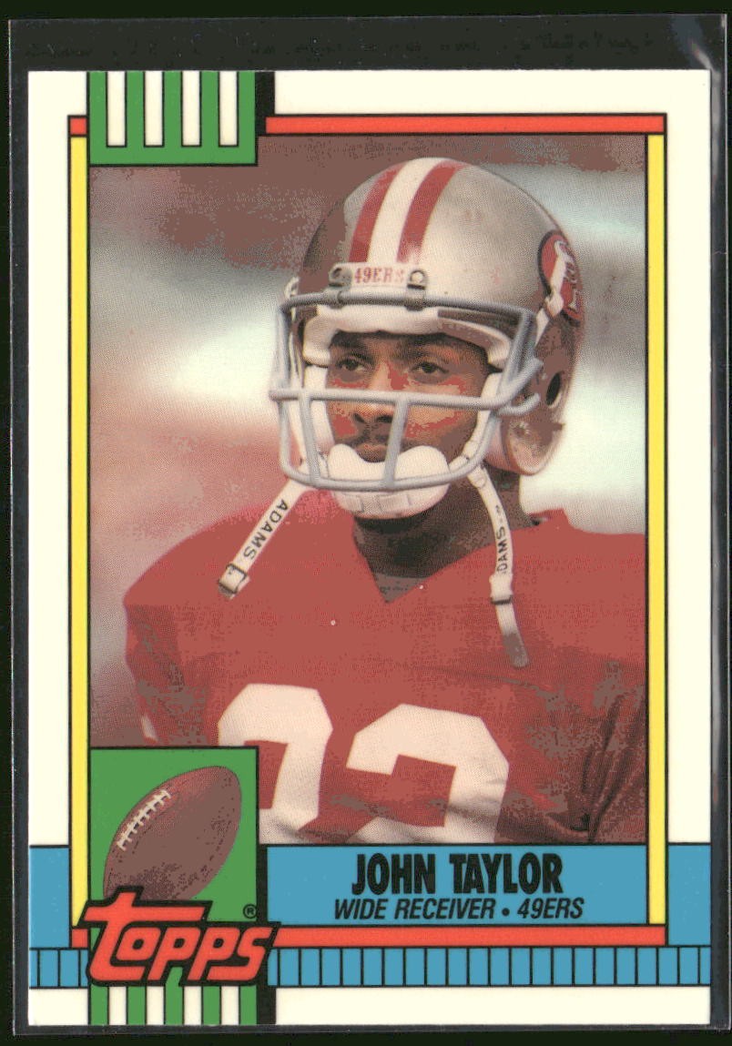 1990 Topps Collector's Edition (Tiffany) John Taylor #10 San Francisco 49ers
