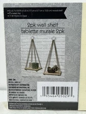 Decorative Hanging Wall Shelves 4 Pack 6.75x5.25" Floating Shelf XMAS Display