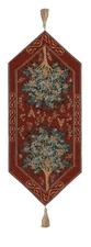 Orange Tree Medieval European Lined Tapestry Table Runner (New) - 14x35 inch