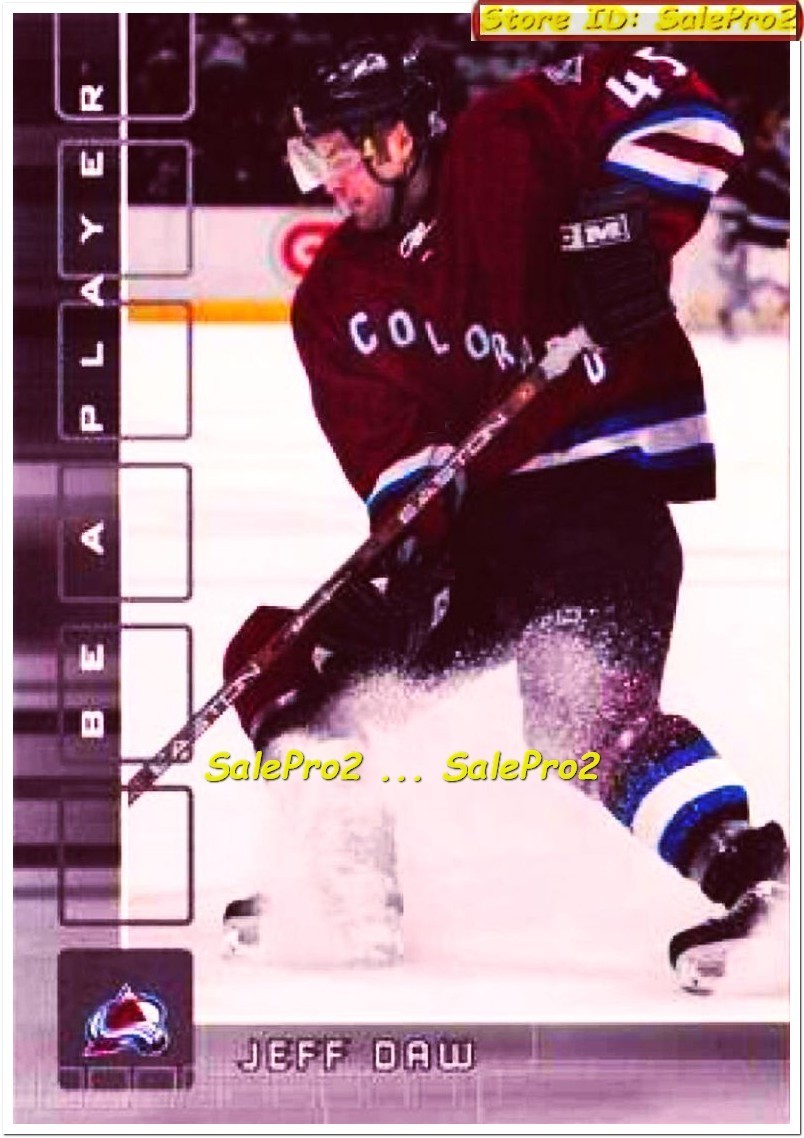 BAP MEMORABILIA 2001 JEFF DAW NHL RC COLORADO AVALANCHE STAR MINT ROOKIE #427