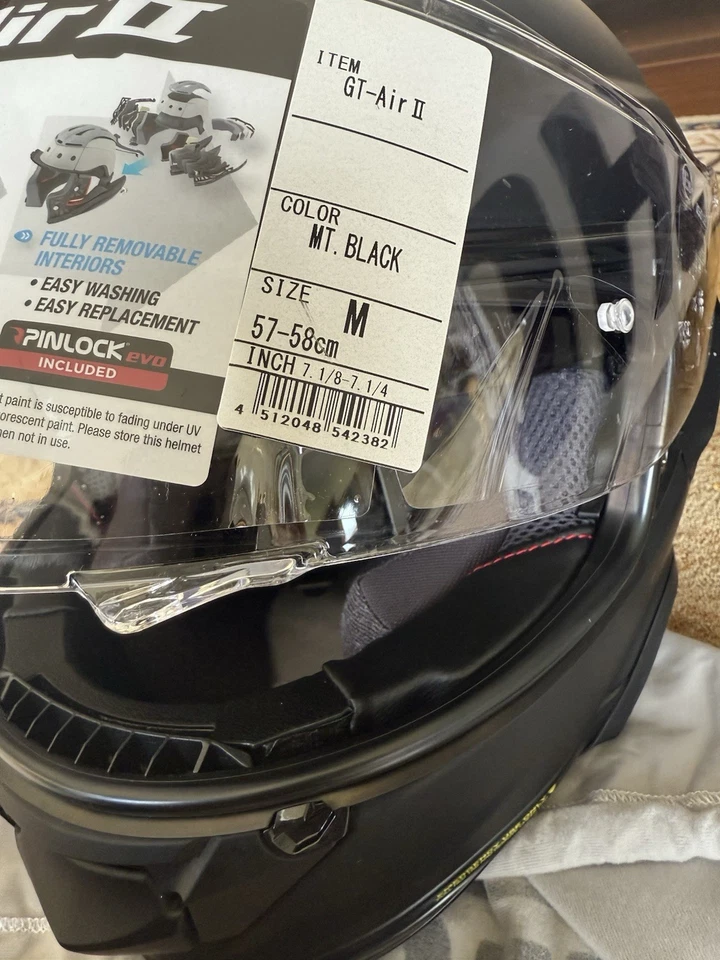 SHOEI GT-AIR II 2 bike HELMET M MEDIUM size BRAND NEW - image 3 of 4