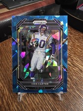 2022 Prizm Cris Carter Blue Ice /99 #196 Vikings 