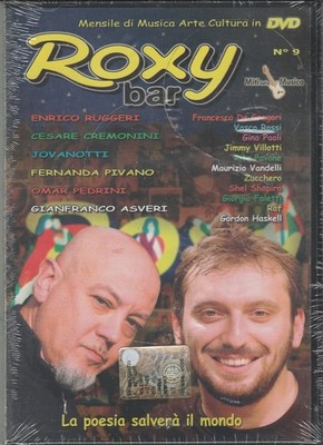 Dvd ROXY BAR N. 9 ENRICO RUGGERI CESARE CREMONINI JOVANOTTI OMAR PEDRINI ROSSI
