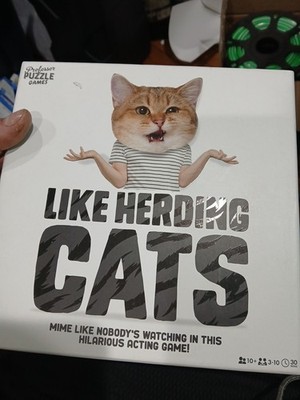 Like Herding Cats Board Game Professor Puzzle Ages 10+ New Sealed