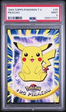 1999 TOPPS POKEMON TV #25 PIKACHU PSA 9