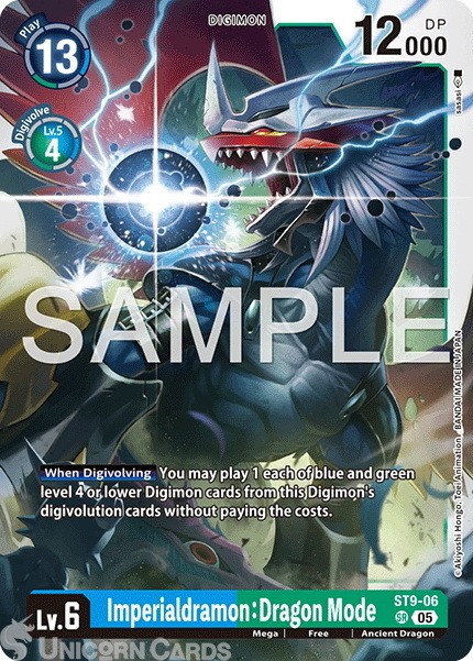 ST9-06 Imperialdramon: Dragon Mode : Super Rare Foil : AD01: Advanced Booster Di