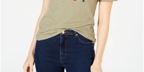 La La Anthony Women's Cotton Graphic T-Shirt Green Size Small - Picture 4 of 4