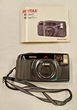 Pentax IQZoom60 35mm Film Camera Autofocus Point Shoot Tested Film Battery