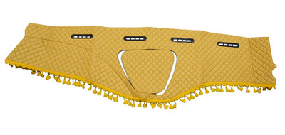 Beige Eco Leder Armaturenbrett Matten mit Quasten für Actros 1844 MP3 2009-2015