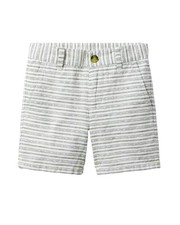 Janie And Jack Striped Linen-Blend Short