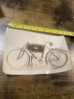 ORIGINAL 1904 PHOENIX MOTORCYCLE PHOTOGRAPH MOTOR BIKE PHOTO