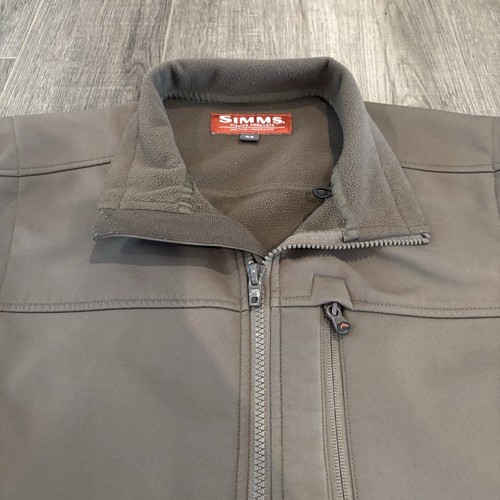 Simms Coat Mens Medium Rogue Fleece Vest Water Resistant Fishing Hiking Jacket - Picture 8 of 8