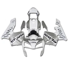 FMC Injection Silver White Repsol Fairing Fit for Honda 2003-2004 CBR600RR x082