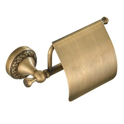 Europäische Retro Toilettenpapierhalter Bad-accessoires Bronze WC Messing Antike - Bild 1 von 4