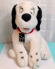 Vintage Walt Disney Store 101 Dalmations DOMINO 16  Plush Beanie Dog