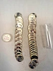 1960P WASHINGTON QUARTER 90% SILVER CH. BU BRILL UNC 40 COIN ROLL TYPE B REVERSE
