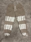Madewell pants medium joggers drawstring casual cotton Tan/White — photo 1
