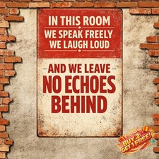 Don't Ruffle My Feathers Vintage Angry Chicken Funny Tin Metal Sign 8x12